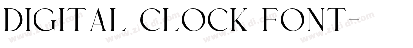 digital clock font字体转换